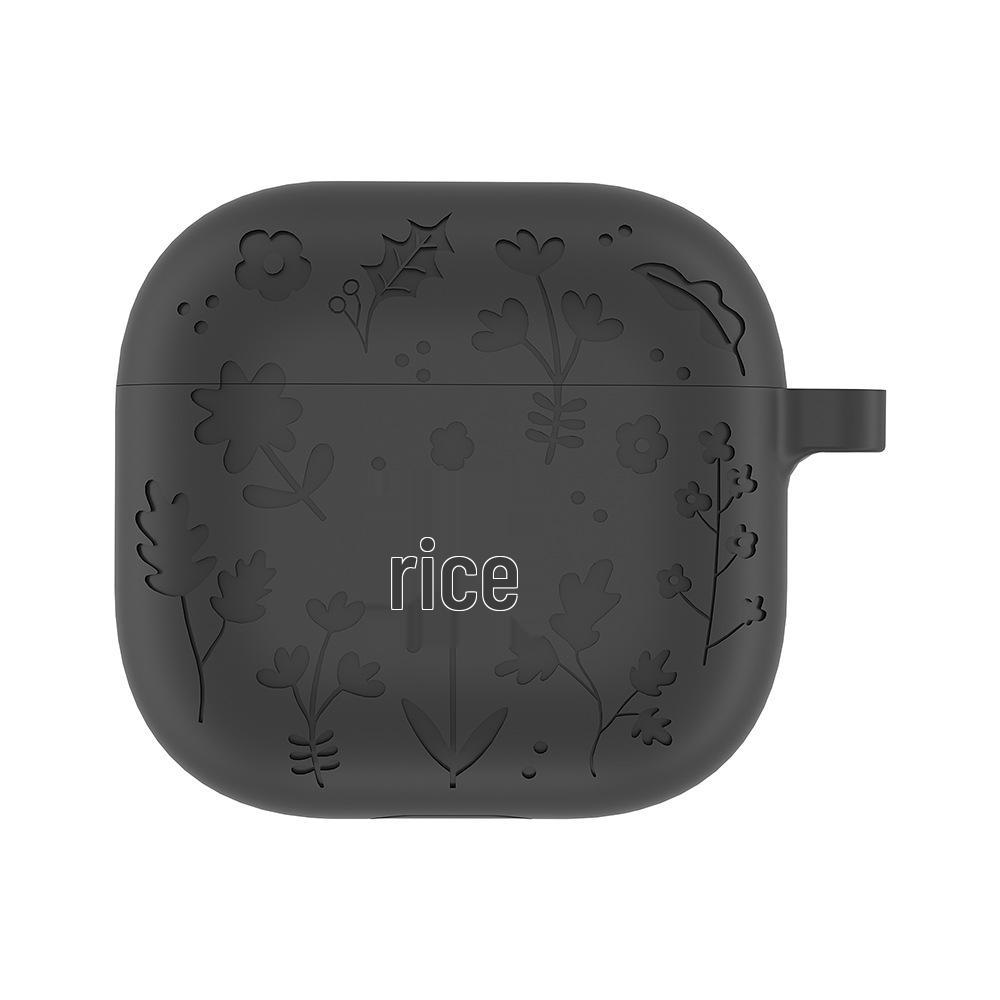 Solid Color Silicone Protective Cover for Apple AirPods 4th Gen