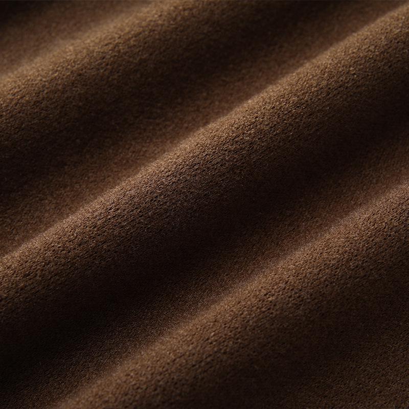 2024 Khaki Vlněná Midi Sukně pro Ženy – Podzim/Zima, Elastický Pas, Rovná Přiléhavá se Předním Rozparkem, Délka ke Kotníkům