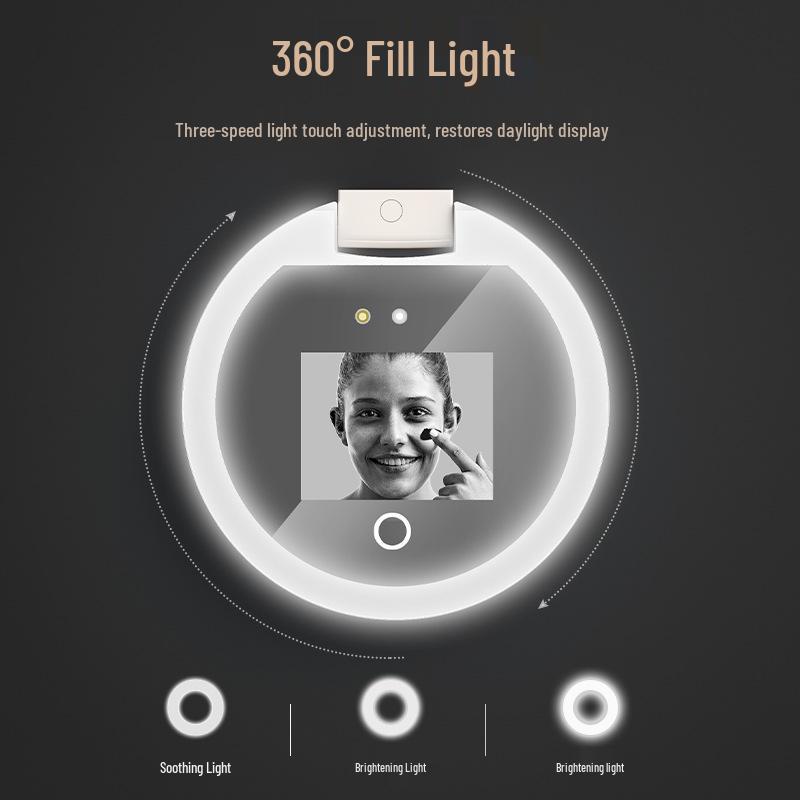 Smart UV Sunscreen Makeup Mirror with UV Tester, Multi-functional Remover Detector, LED Light.