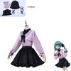 Miku Vampire Hatsune Outfit Skirt Cosplay Anime Women Halloween Costume Party