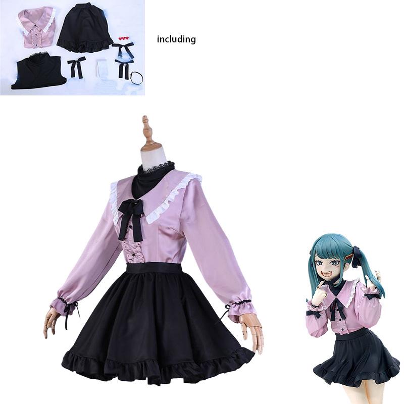 Miku Vampire Hatsune Outfit Skirt Cosplay Anime Women Halloween Costume Party