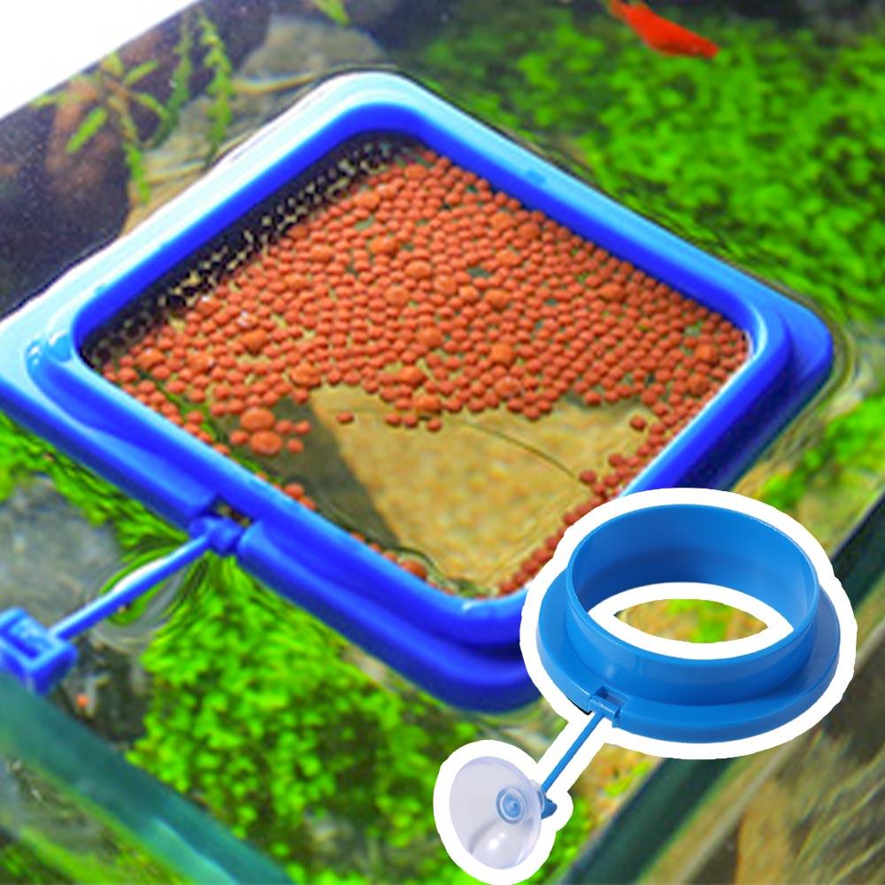 Plastic Fish Feeding Ring Thicken Floating Food Tray Fish Food Feeder Fish Pond