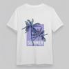Women's Plus Size Soft Classic T-Shirt Two Colorful Palm Trees With Leaves Tee