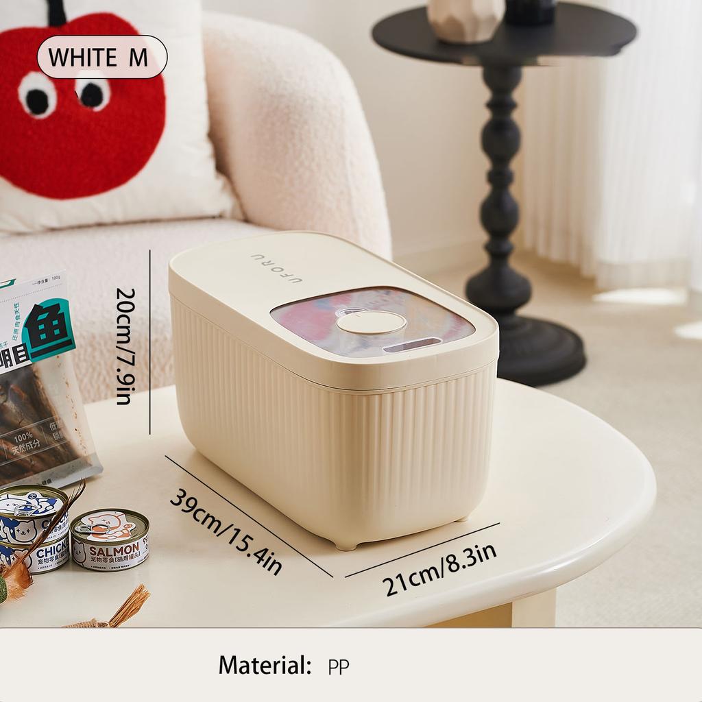 Dog Food Storage Container, Multi-purpose Organiser, Large-capacity Dog Treat Organiser, Convenient Push-Pull Design