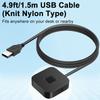 USB Fingerprint Reader with USB Hub/5ft Cable Portable Fingerprint Logger Biometric Fingerprint Login Reader for Windows 11/10