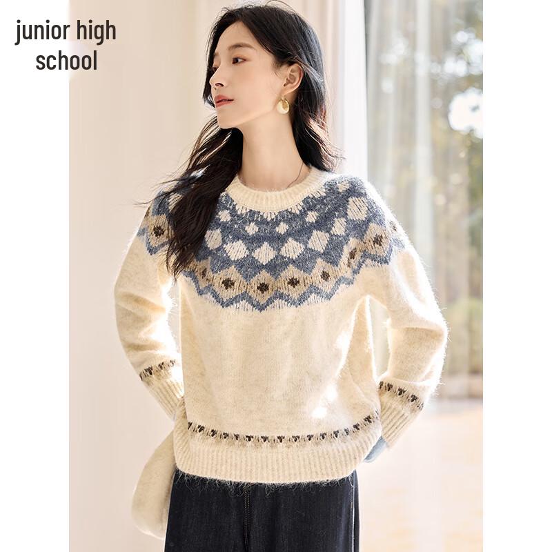 Women's Fair Isle Pattern Knitted Sweater