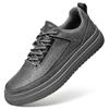 Fashion Classic Brand Men's Leather Casual Shoes Thick Soled Wear-resistant Outdoor Oxford Shoes Fashionable Men's Sports Shoes