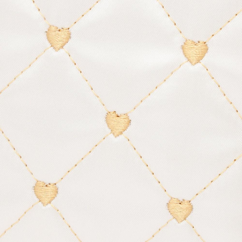 Franc Franc Japan Herzstich Satinbeutel L Elfenbein