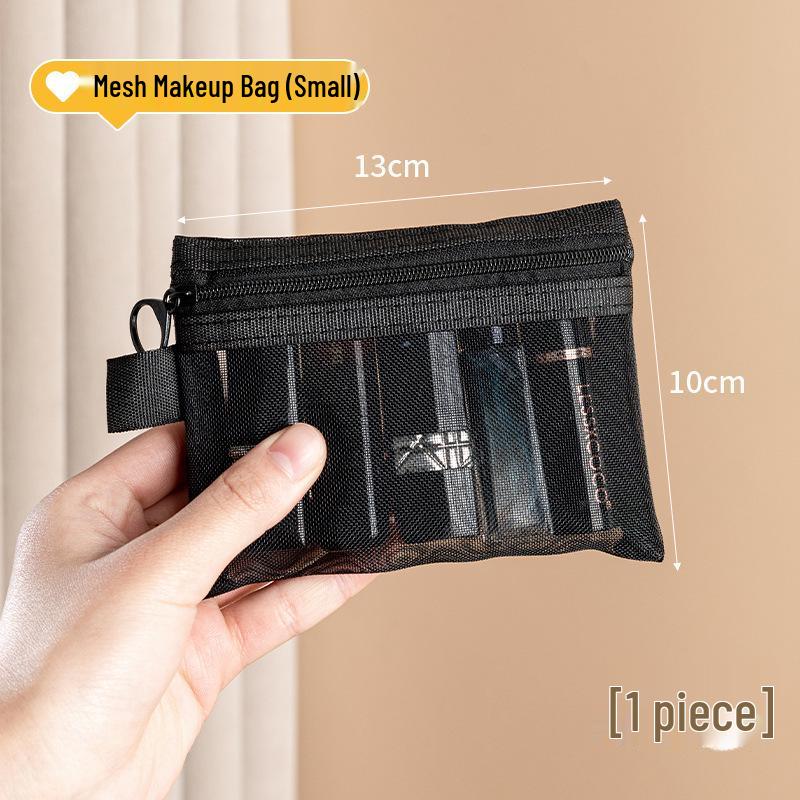 

Портативный мини прозрачный сетчатый нейлоновый кошелек для монет и косметичка