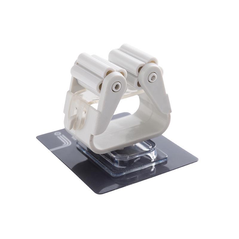 No-Punch Wall-Mounted Mop Holder & Storage Hanger