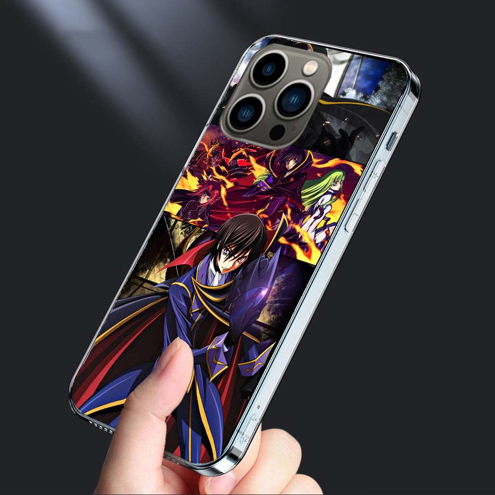 

Чехол для телефона с кодом G-Geass Zero Anime для Iphone 16E 15 Pro 14 Plus 17E 16 17 Pro Max Air 11 12 13 Mini Ударопрочный Capa Милый Cov iPhone 12 Mini