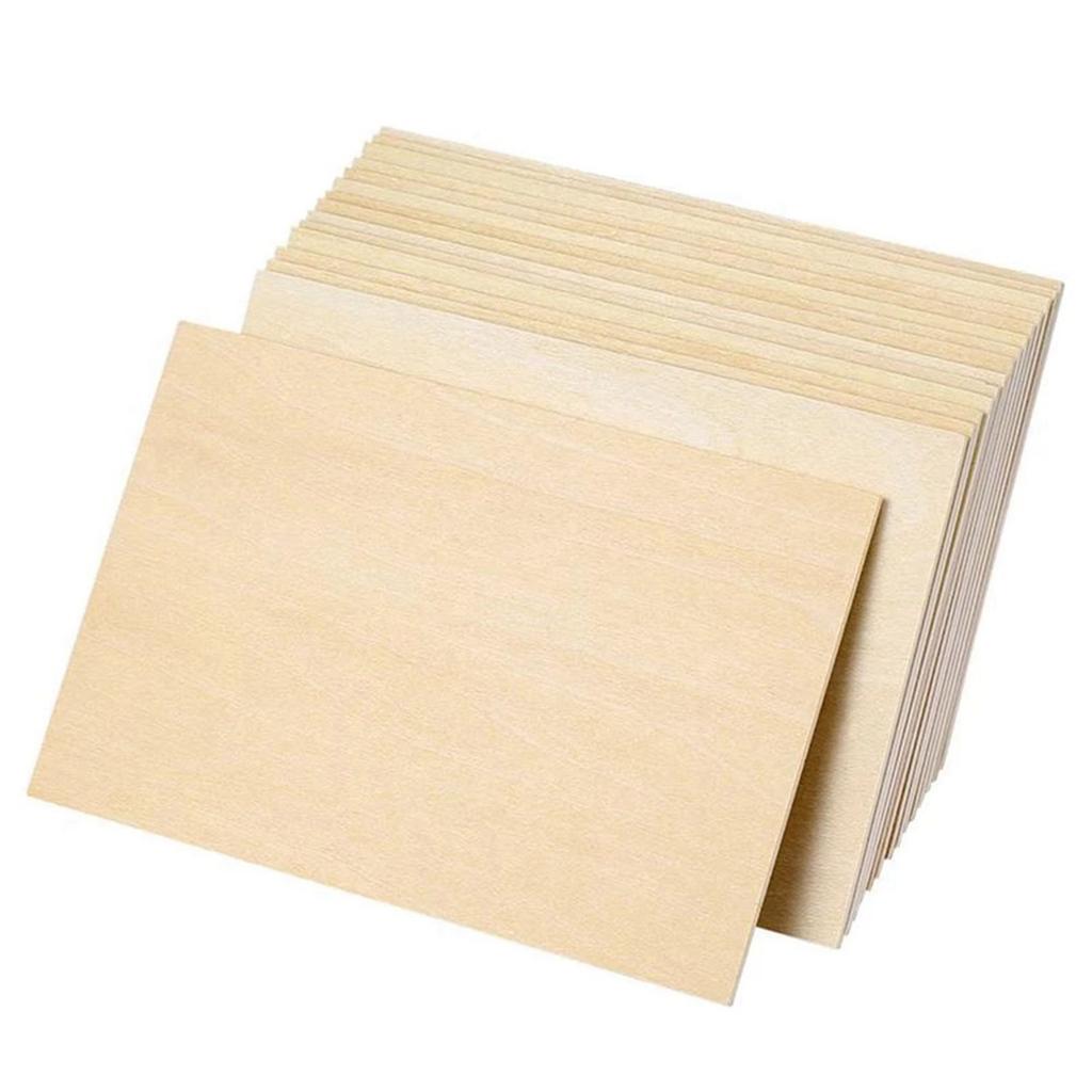 ABWR-30PCS Basswood Craft Board Model Building Carving Handicraft Educational DIY Accessories DIY Basswood Chips