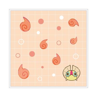 Monster Hunter Mondefo Hand Towel Yian H170 X W170mm Cotton Kut-Ku Approx.