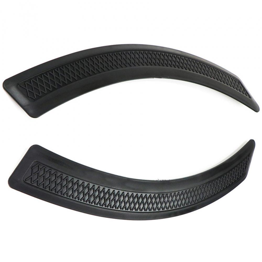 2x Matte Black Front Fender Side Vent Cover For 2008-2015 Mitsubishi Lancer EVO