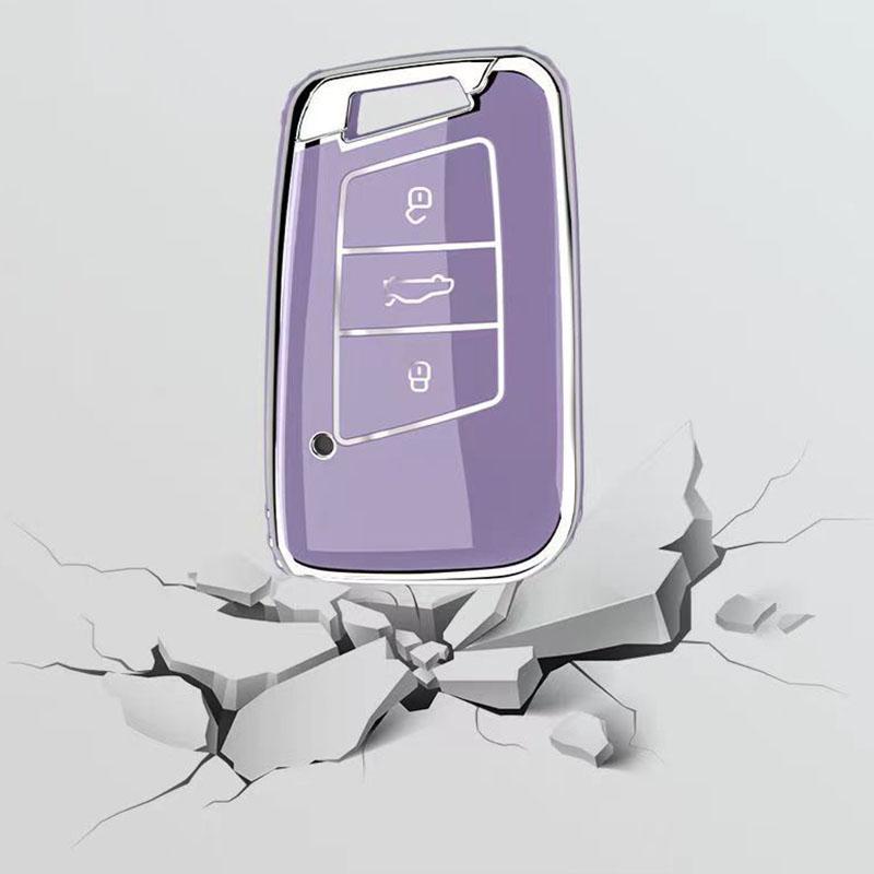 New Soft TPU Car Remote Key Case Cover Protector Shell for VW Volkswagen Magotan Passat B8 Skoda Superb Kodiaq A7 Tiguan MK2 CC