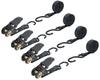 FFOGG Ratchet Tie-Down Straps, 5m, 2.5cm Wide, 800kg Breaking Load/225kg Maximum Working Load, Lashing Belts, Tie-Down Straps for Moving and Transport