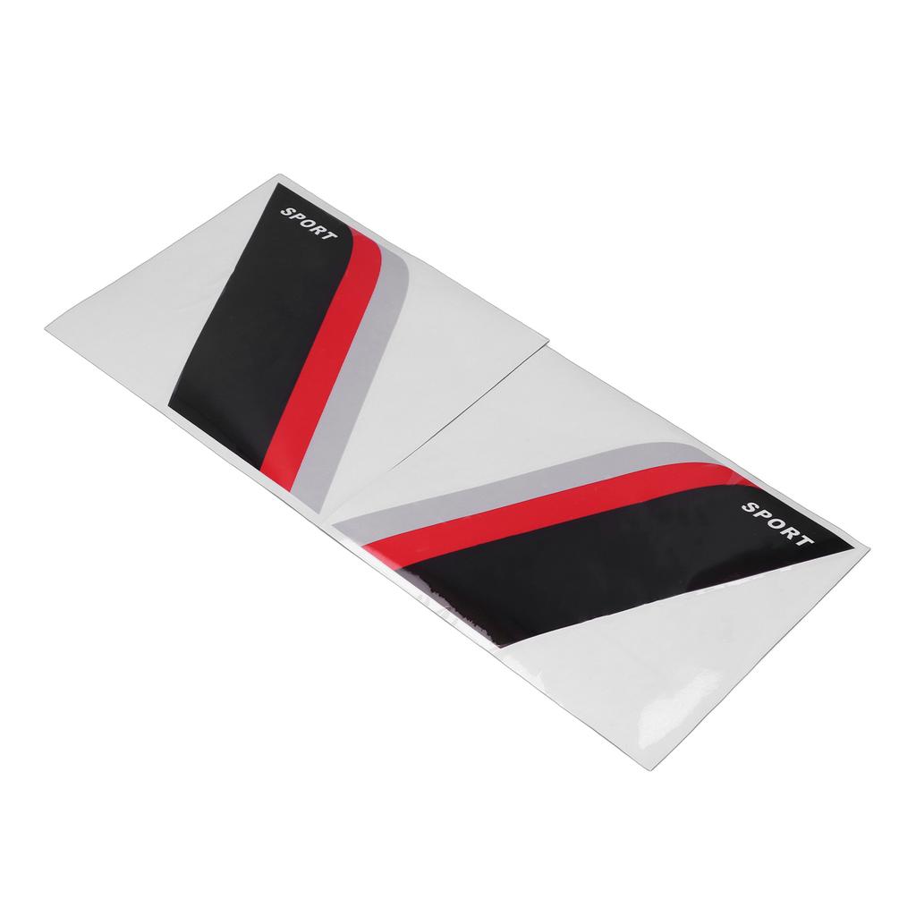 2pcs Car Body Sticker Universal Vinyl Sports Style 3 Colors Waterproof Decorative Stripe Decals for