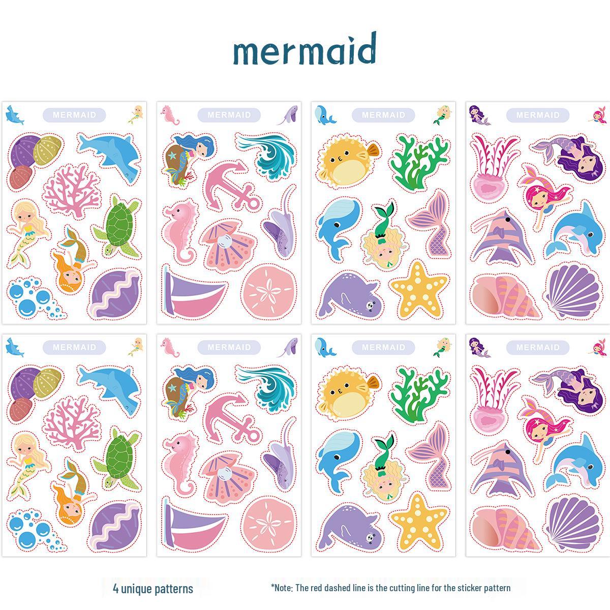 

8 Sheets of Cute Waterproof PVC Graffiti Stickers for Kids DIY Scrapbooking Projects