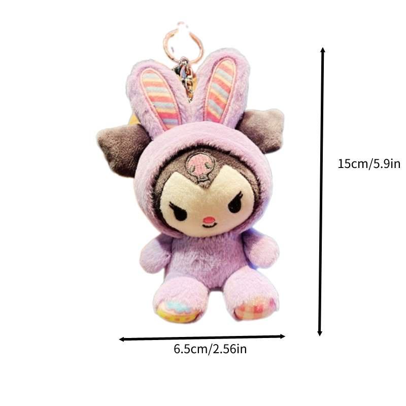 

Fluffy Bunny Plush Toy With Cartoon Animal Design Perfect For Gifts And Decoration Kuromi