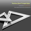 Woodworker Special Stainless Steel 90 Degree Right Angle Triangle Ruler 1Pcs 15/20/30/50CM for Wood Cutting Scribing Positioning