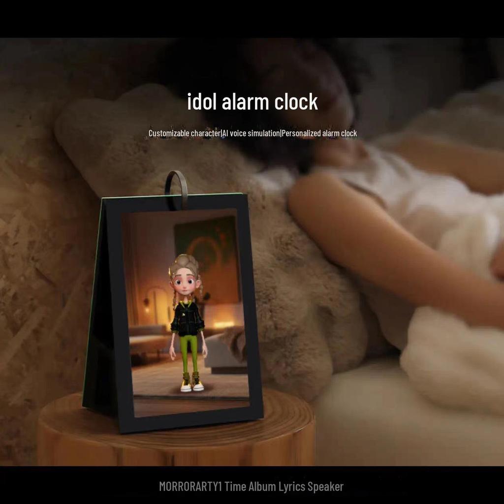 MorrorArt Y1 Smart Bluetooth Speaker & Photo Frame with Floating Lyrics and Calendar