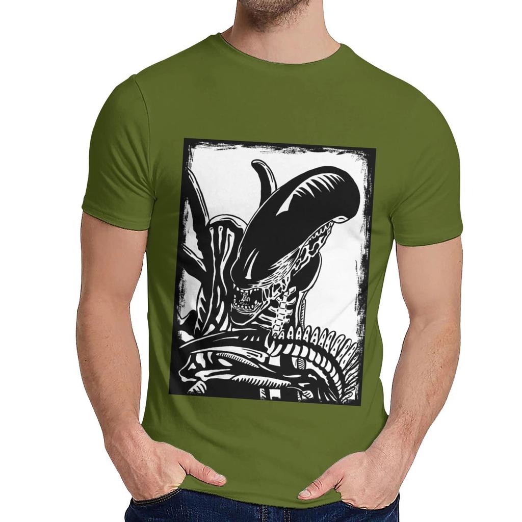 Alien Vs Predator Tee Alien Covenant Men Awesome Natural Cotton T Shirt Crewneck