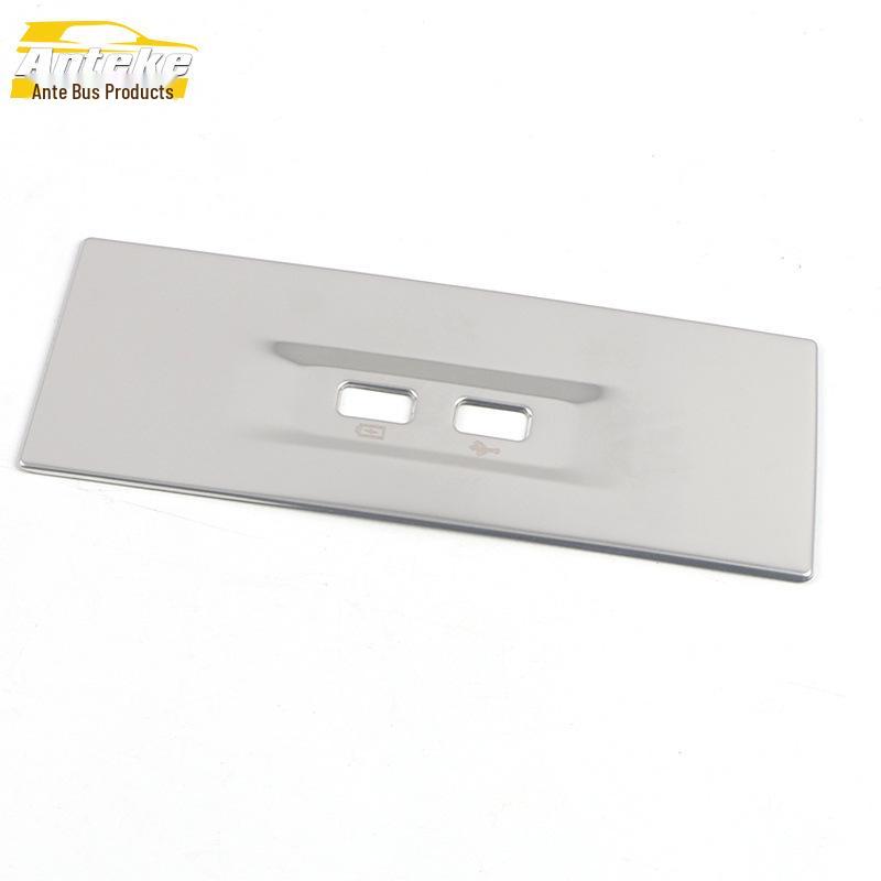 

21 Starlight Передняя панель USB с блестками из нержавеющей стали Консольный зарядный порт Декоративная рамка