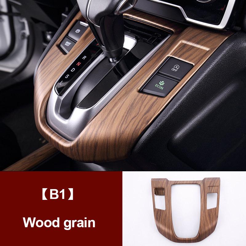 Für Honda CRV CR-V 2017 2018     ABS Kohlefaser Auto Schalthebel Panel Becherhalter Abdeckung Zierleisten Zubehör