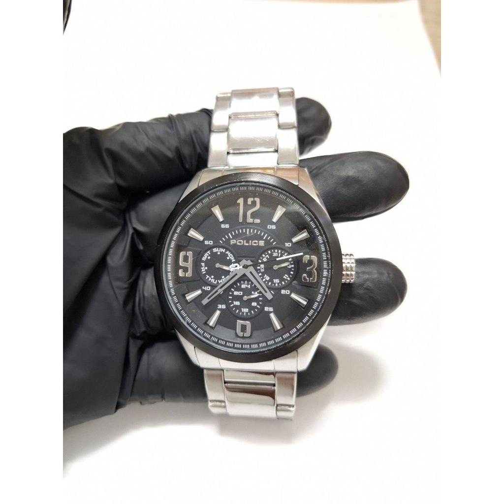Used [Used Watch] POLICE Atlanta Chronograph Black Dial Men's Quartz Watch Real Estate