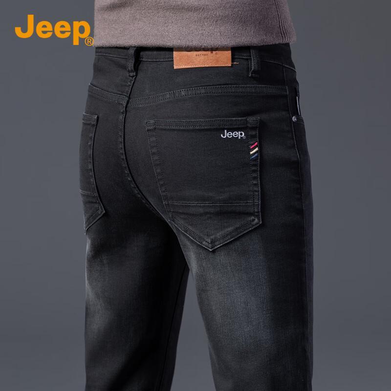JEEP Men s Warm Slim Fit Straight Denim Jeans 34