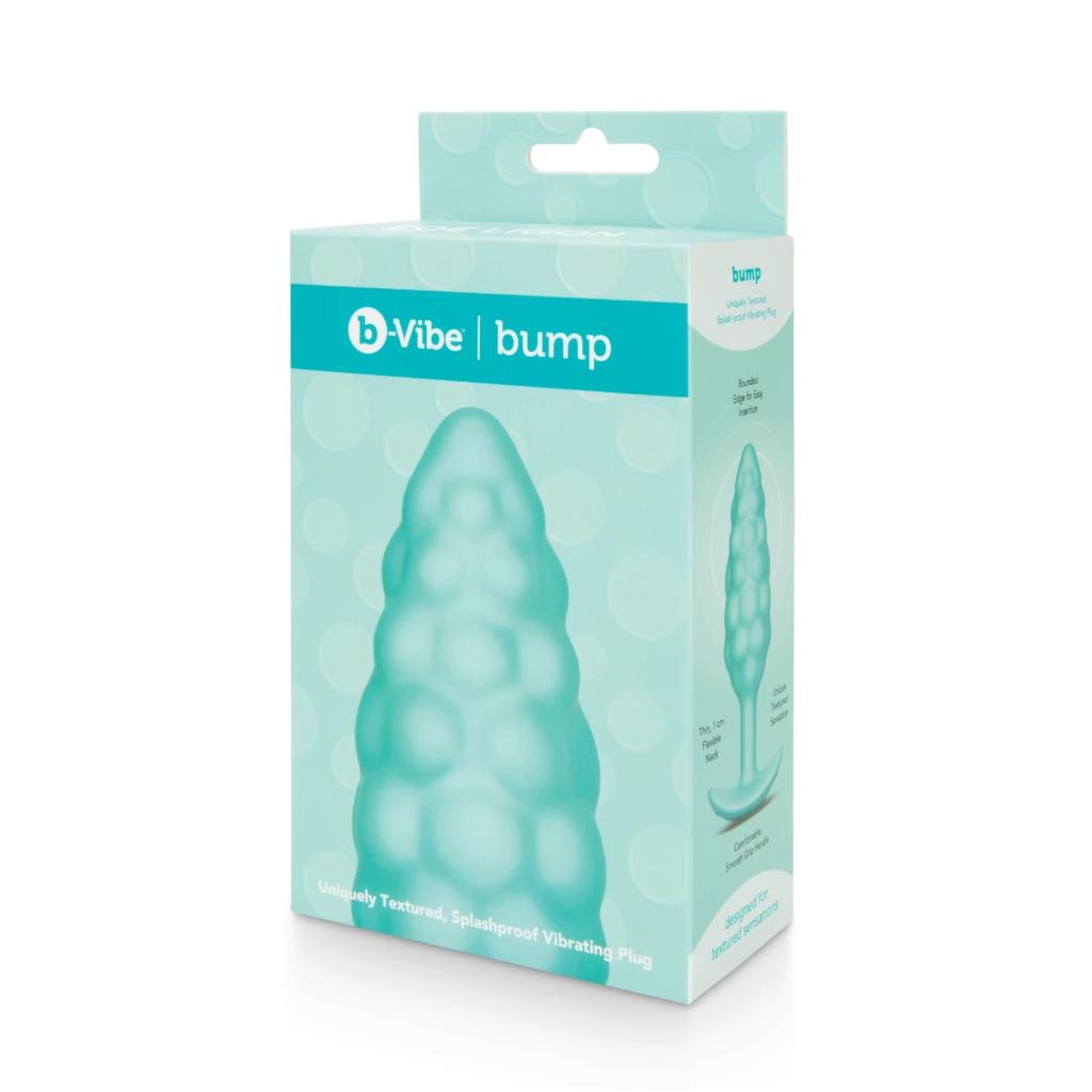 Vibrating anal plug - B-Vibe Texture Plug Bump Mint