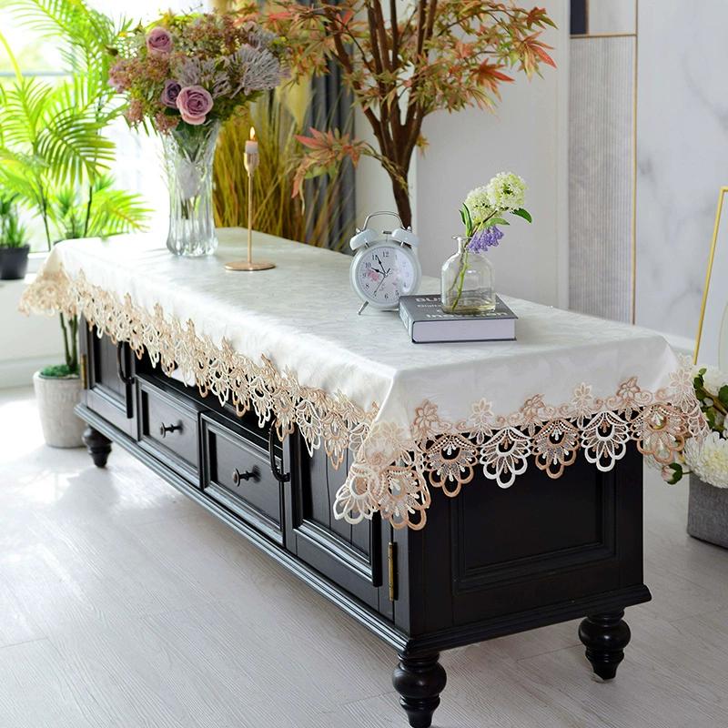 

Новый ТВ-шкаф, журнальный столик, скатерть в европейском стиле, водонепроницаемый маслостойкий и моющийся настольный коврик, пылезащитный чехол для длинных шкафов для обуви 60*120cm