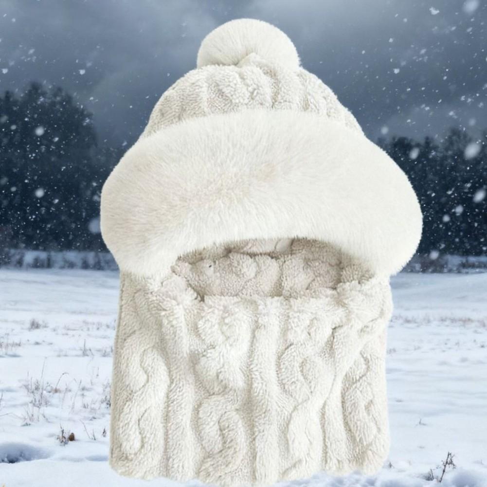 Polyester Fiber Material Women's Fleece Hat Thickened Velvet Lining