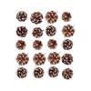 Decorated With Sparkling Flower Accessories Christmas Wreaths Tree Decorations 20pc