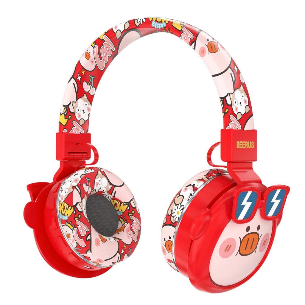 Children's Cartoon Bluetooth Headphones with 85dB Volume Limit and TF Card Slot
