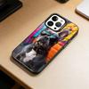 French Bulldog Dog-DG  Phone Case For iPhone 17,16,15,14,13,12,11 Plus,Pro Max,XS,Colored Silver Plated Inside Cover