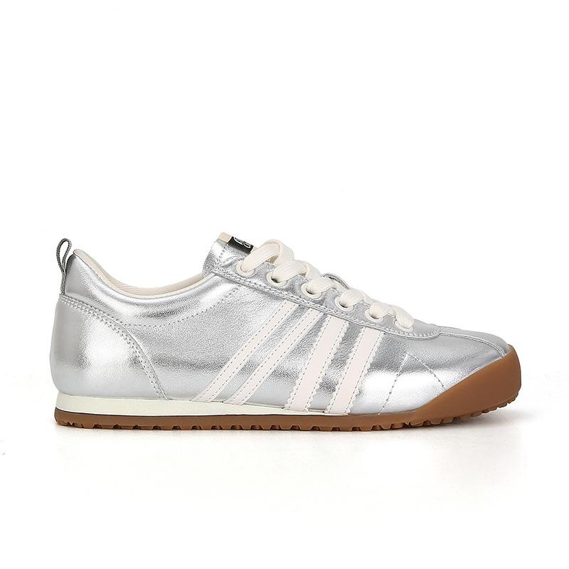 

High-end grape mother of the same style~ German training shoes for women, niche retro flat-soled Forrest Gump shoes, leather sports and leisure shoe 35