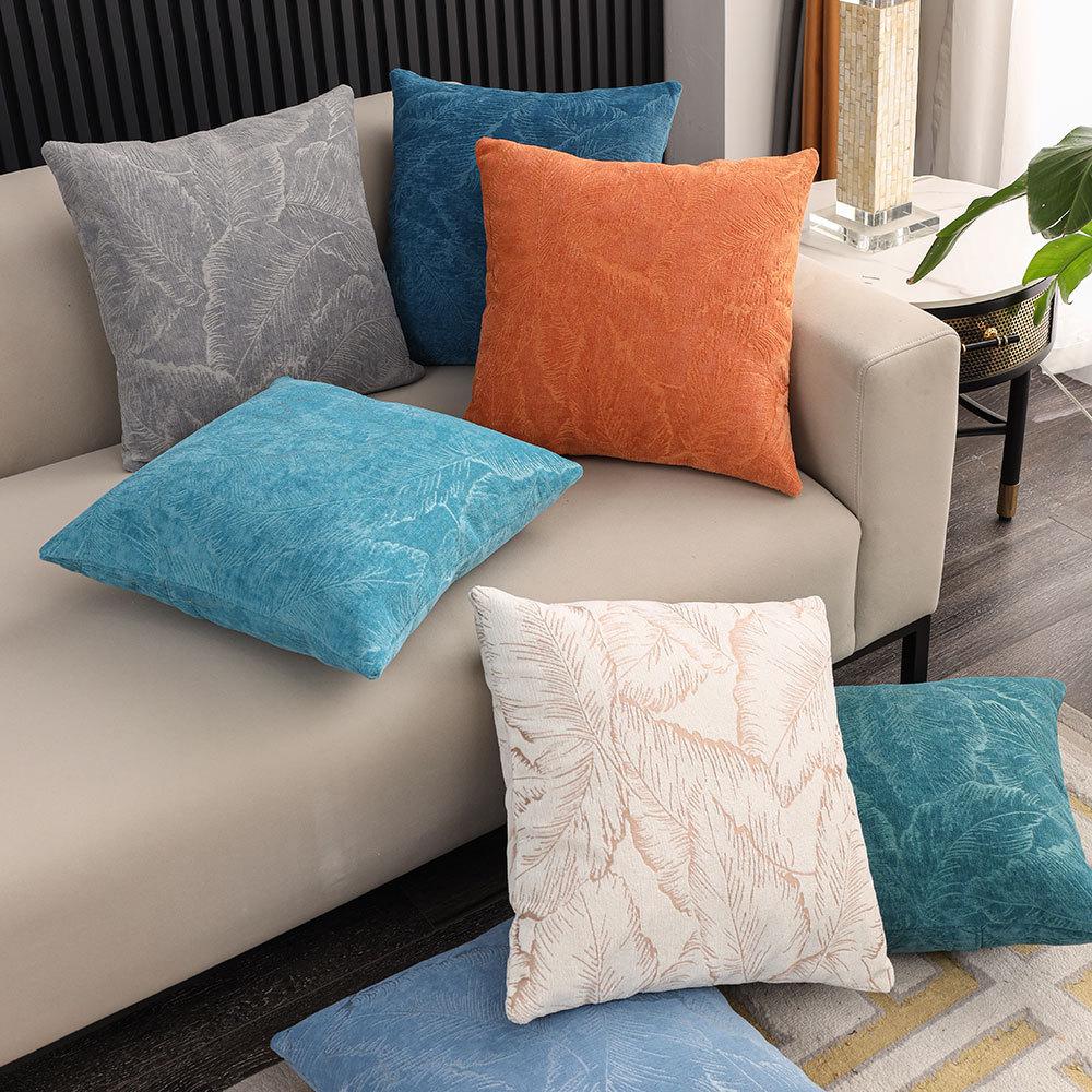 Cojín de Sofá Universal de Cuatro Estaciones Jacquard de Chenilla Moderno Hogar Simple Antideslizante Toalla Cojín de Sofá