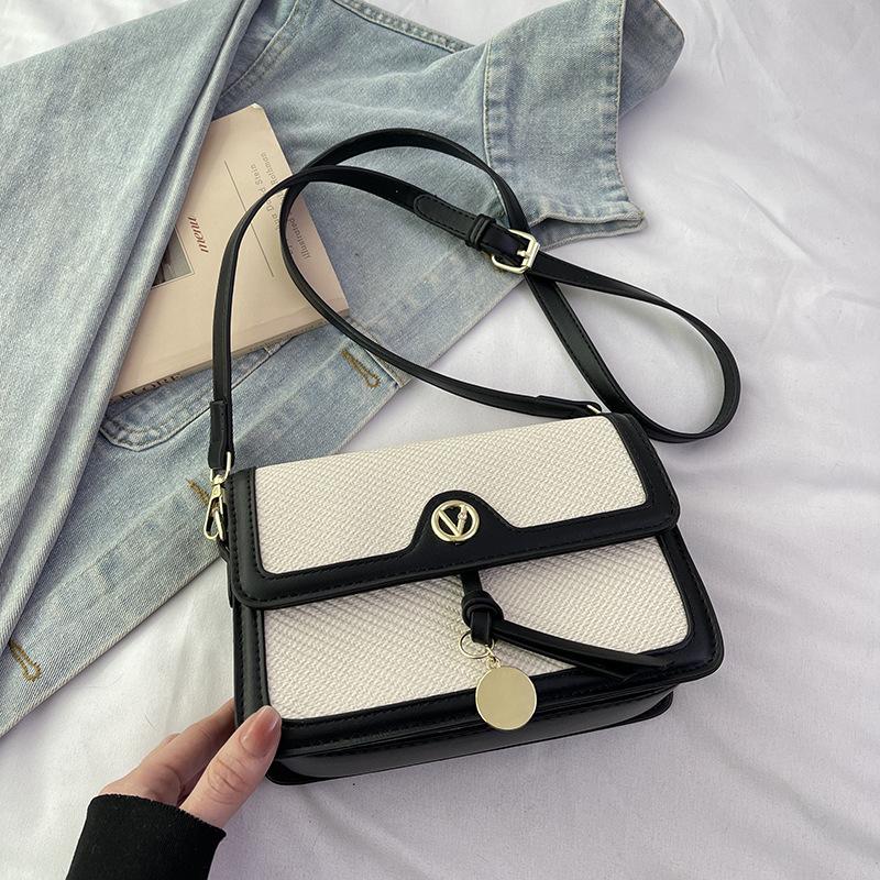 New Niche Design Fashionable Versatile Contrasting Color Small Square Bag Versatile Shoulder Messenger Women's Bag