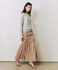 Baniseunyuyog 26Ss Pleated Tiered Skirt Beige