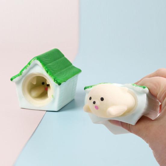Soft Squeeze Toy Soft Rubber Stress Relief Squeeze Toy for Kids and Adults Portable Palm-Sized Decompression Tool Non-Sticky Cute Shape Healing Toy