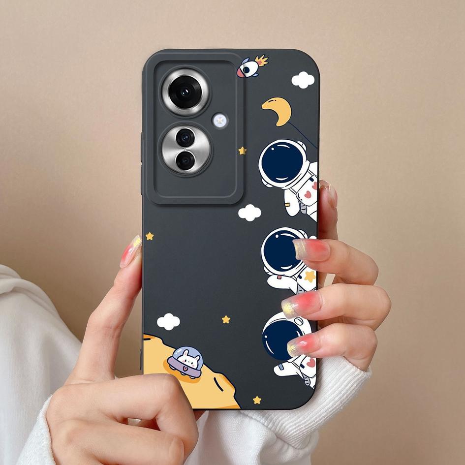 Husă pentru OPPO A60 A59 Realme C65 12x Reno11 Pro Husă de telefon Minunat Pilot de astronaut rezistent la șocuri Silicon lichid moale Caps populare pentru OPPO