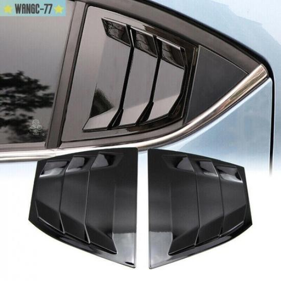 Matte Black Side Window Louver Vent Cover Trim For Mazda 3 Axela 2014-2018 New