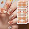 Strong Adhesive Nail Strips Polish Film Decals Stick On Art Decals Without LED Lamps Curing Stylish and Long Lasting