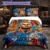 Biancheria da Letto a Tema Erling Haaland Set 3 Pezzi Copripiumino Biancheria da Letto Decorativa Per Stanza Adolescenti Decorazione Casa