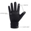 Winter Men Gloves Outdoor Keep Warm Touch Screen Riding Motorcycle Gloves Male Suede Windproof Full Finger Gloves