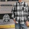 CEEN Long Sleeve Flannel Shirt with Stand Collar and Check Thick Outerwear for and Everyday Wear Men's Pattern, Fall/Winter, Casual,