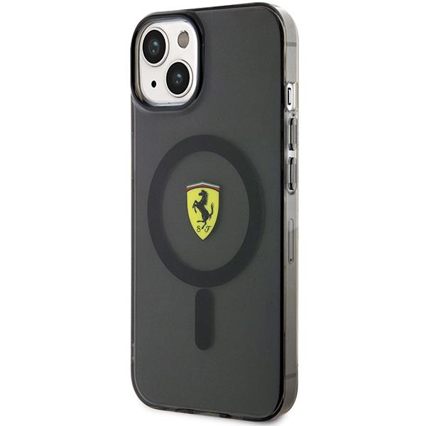 Etui Do iPhone 14 Plus Ferrari Translucent MagSafe Czarny