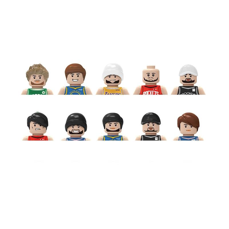 Non-Toxic City Characters Action Figures Building Blocks Policeman Teacher Fireman Occupation Mini Figurine Dolls Bricks Set Children Toys