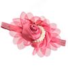 Baby Rose Flower Pearl Hair Band Prop Girl Infant Decorative Elastic